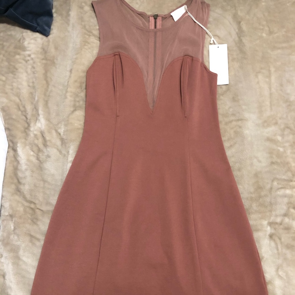 Women’s Blush Bodycon Dress in Blush Size M
